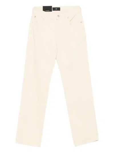 7 FOR ALL MANKIND PANTALONI CALIE IN VELLUTO A COSTE