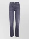 7 For All Mankind Calie Straight Leg Denim Trousers In Blue