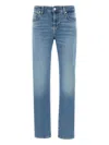 7 For All Mankind Calie Straight-leg Jeans In Blue