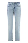 7 For All Mankind Calie Straight Leg Jeans In Blue