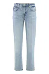 7 For All Mankind Calie Straight Leg Jeans In Blue
