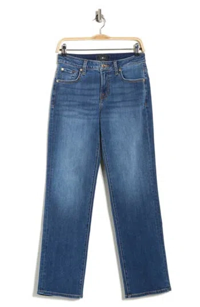 7 For All Mankind Calie Straight Leg Jeans In Blue