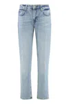 7 For All Mankind Calie Straight Leg Jeans In Blue