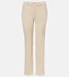 7 For All Mankind Calie Straight Mid-rise Straight Jeans In Neutral