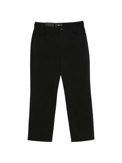 7 For All Mankind Calie Straight-leg Jeans In Black