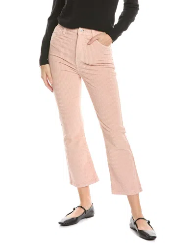 7 For All Mankind Cameo Rose Ultra High-rise Corduroy Slim Kick Jean In Pink