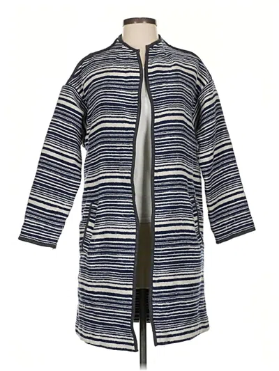 Pre-owned 7 For All Mankind Cardigan Sweater In Blue