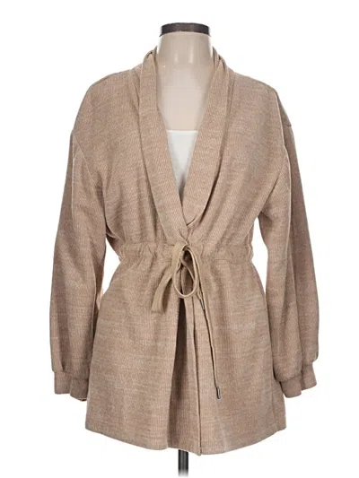 Pre-owned 7 For All Mankind Cardigan Sweater In Brown