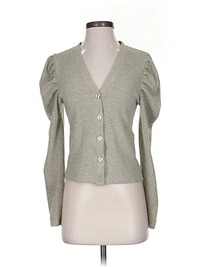 Pre-owned 7 For All Mankind Cardigan Sweater In Gray
