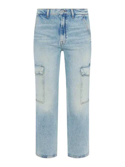 7 FOR ALL MANKIND JEANS BOOT-CUT - AZUL