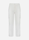 7 For All Mankind Logan Straight-leg Cargo Trousers In White