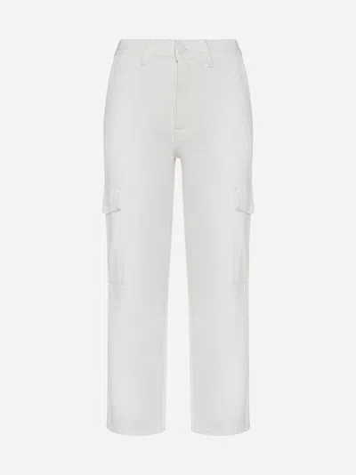 7 For All Mankind Cargo Logan Jeans In White