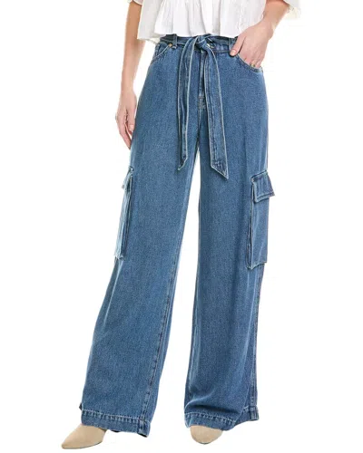 7 For All Mankind Cargo Palazzo Dream On Jean In Blue