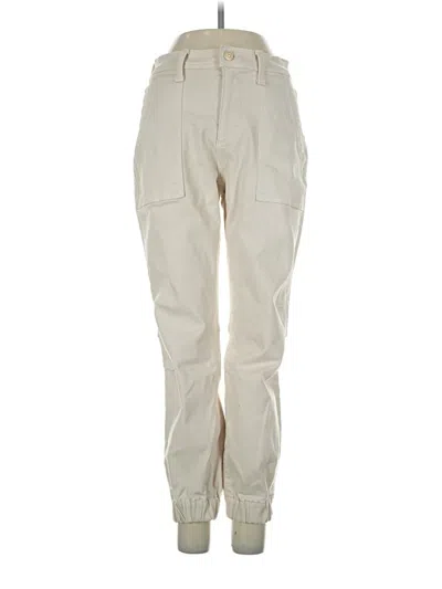 Pre-owned 7 For All Mankind Cargo Pants In Ivory