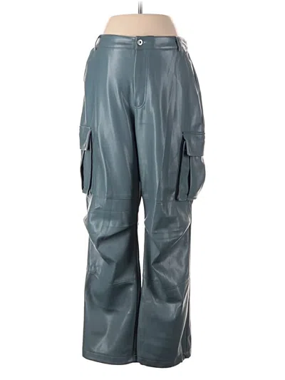 Pre-owned 7 For All Mankind Cargo Pants In Teal