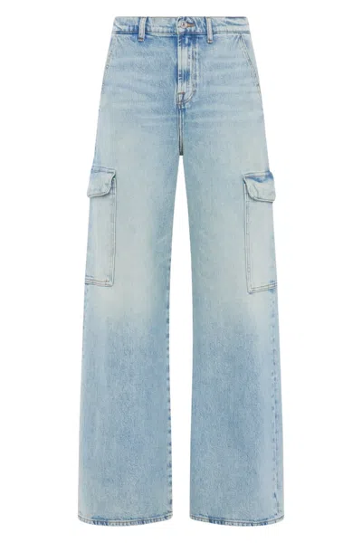 7 For All Mankind Cargo Scout Frost In Light Blue