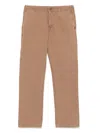 7 For All Mankind Straight Jeans In Brown