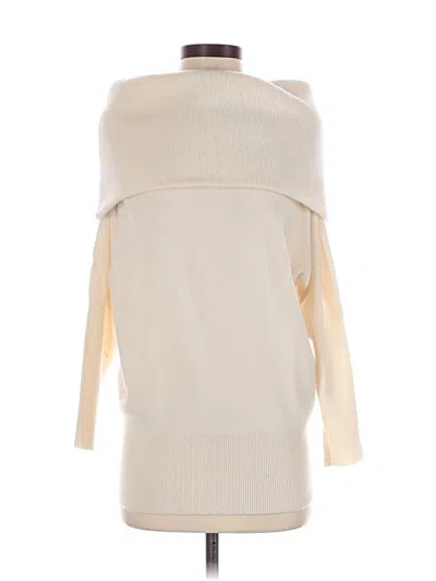 Pre-owned 7 For All Mankind Cashmere Cardigan Sweater In White