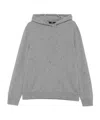7 For All Mankind Cashmere Drawstring Hoodie In Gray