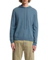 7 For All Mankind Cashmere Hoodie In Blue