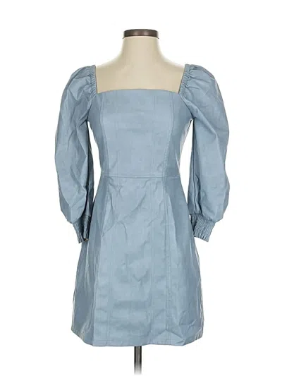 Pre-owned 7 For All Mankind Casual Dress In Blue