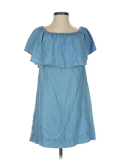 Pre-owned 7 For All Mankind Casual Dress In Blue