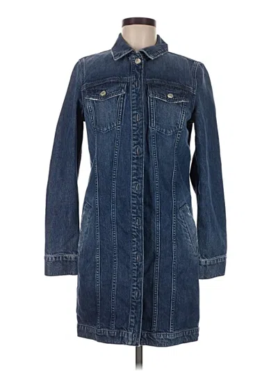 Pre-owned 7 For All Mankind Casual Dress In Blue