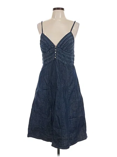 Pre-owned 7 For All Mankind Casual Dress In Blue