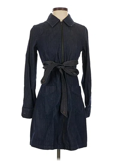 Pre-owned 7 For All Mankind Casual Dress In Blue