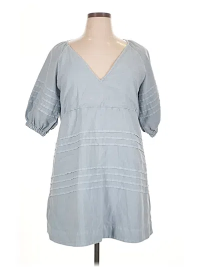 Pre-owned 7 For All Mankind Casual Dress In Blue