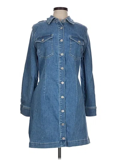 Pre-owned 7 For All Mankind Casual Dress In Blue