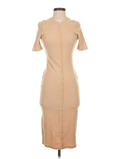 Pre-owned 7 For All Mankind Casual Dress In Brown