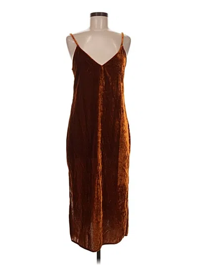Pre-owned 7 For All Mankind Casual Dress In Brown