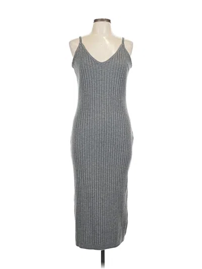 Pre-owned 7 For All Mankind Casual Dress In Gray