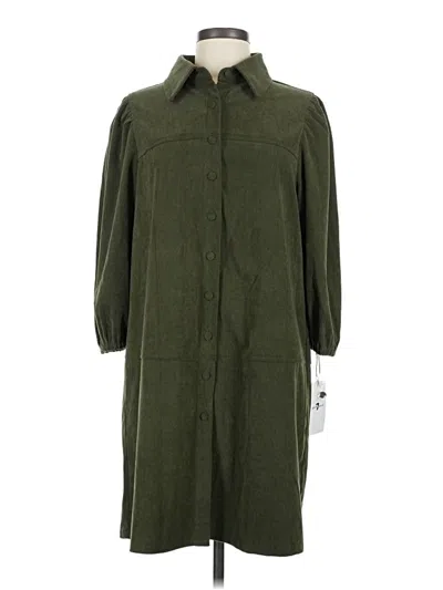 7 For All Mankind Casual Dress In Green
