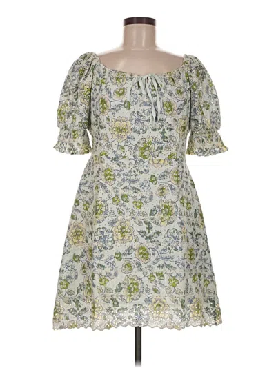 Pre-owned 7 For All Mankind Casual Dress In Green