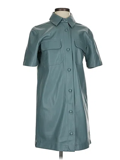 Pre-owned 7 For All Mankind Casual Dress In Teal