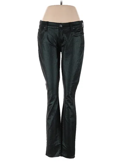 Pre-owned 7 For All Mankind Casual Pants In Green