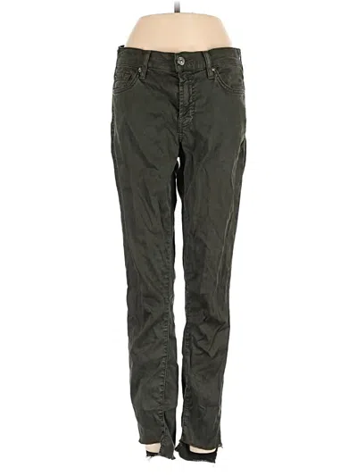 Pre-owned 7 For All Mankind Casual Pants In Green