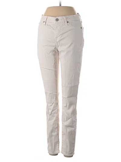 Pre-owned 7 For All Mankind Casual Pants In Ivory