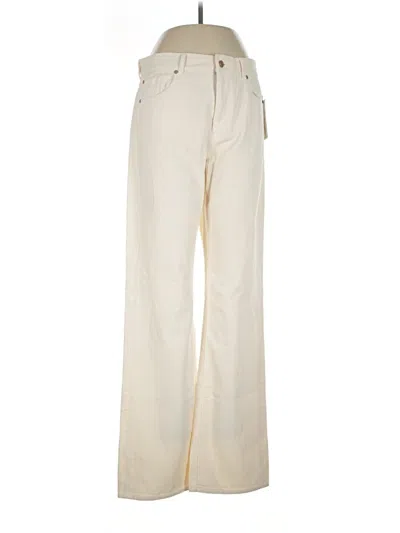 Pre-owned 7 For All Mankind Casual Pants In Ivory