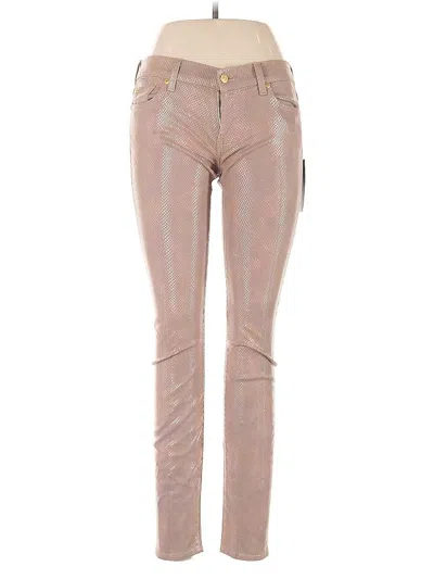 Pre-owned 7 For All Mankind Casual Pants In Pink