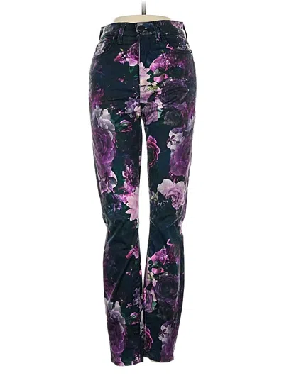 Pre-owned 7 For All Mankind Casual Pants In Purple