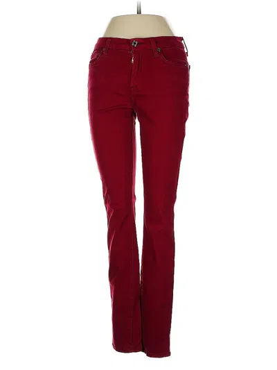 Pre-owned 7 For All Mankind Casual Pants In Red