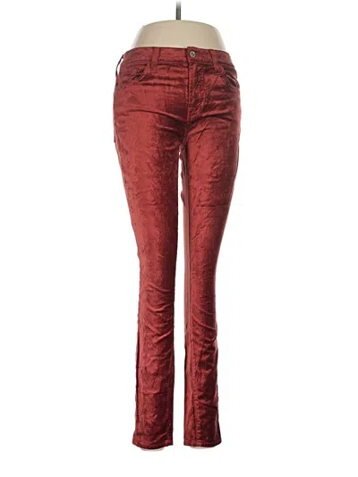Pre-owned 7 For All Mankind Casual Pants In Red