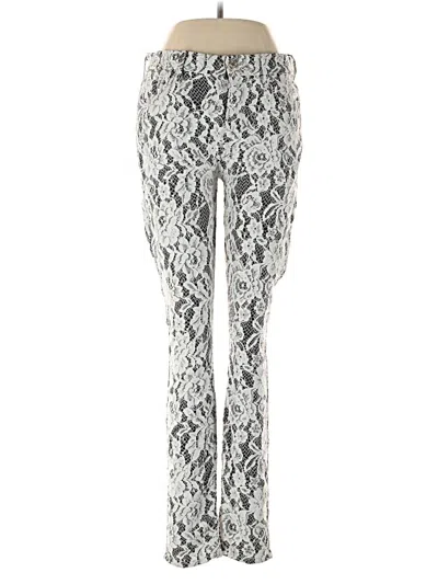 Pre-owned 7 For All Mankind Casual Pants In Silver