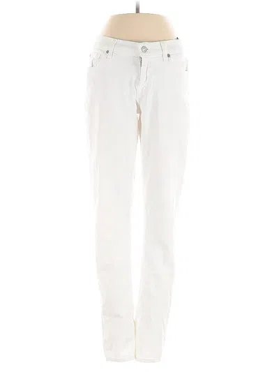 Pre-owned 7 For All Mankind Casual Pants In White