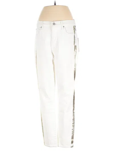 Pre-owned 7 For All Mankind Casual Pants In White