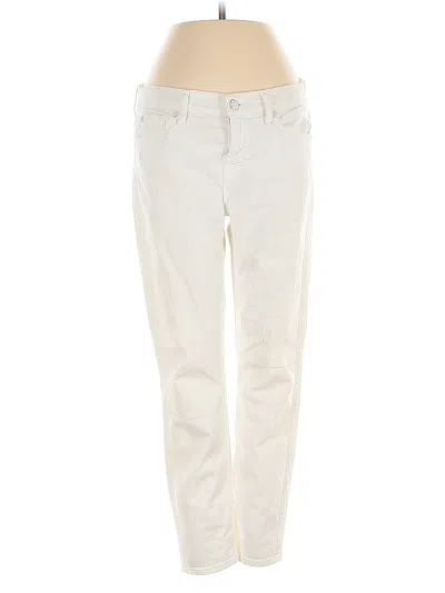 Pre-owned 7 For All Mankind Casual Pants In White