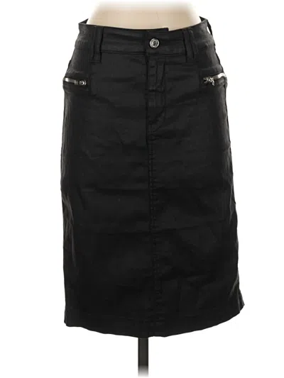Pre-owned 7 For All Mankind Casual Skirt In Black